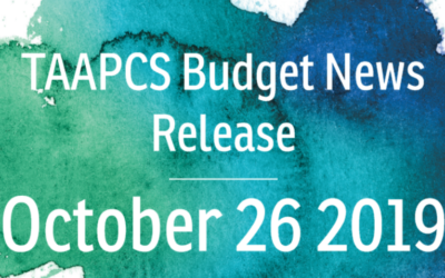 TAAPCS Budget News Release – 20191026